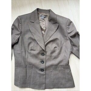 ANN TAYLOR- BLAZER/SUIT JACKET BROWN SIZE 13 EXCELLENT CONDITION